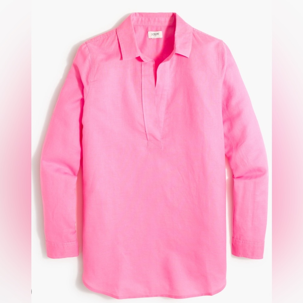 J Crew Factory, Full Sleeve Linen Shirt in XXS size. Practically new! Worn Once